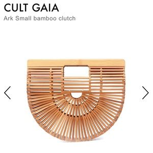 CULT GAIA Ark Small bamboo clutch - NWOT